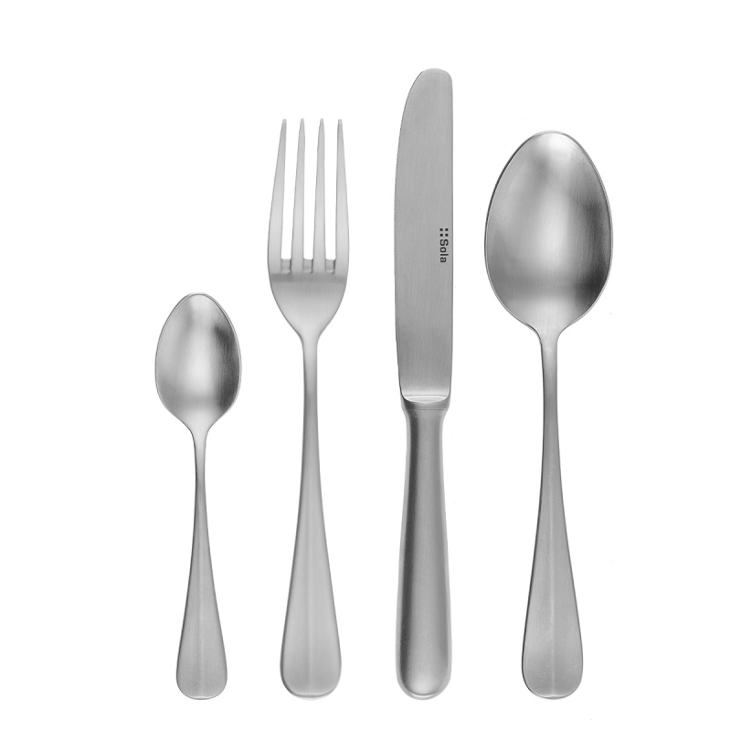 Dessert-Besteck-Set 24-tlg. Baguette matt | Sola
