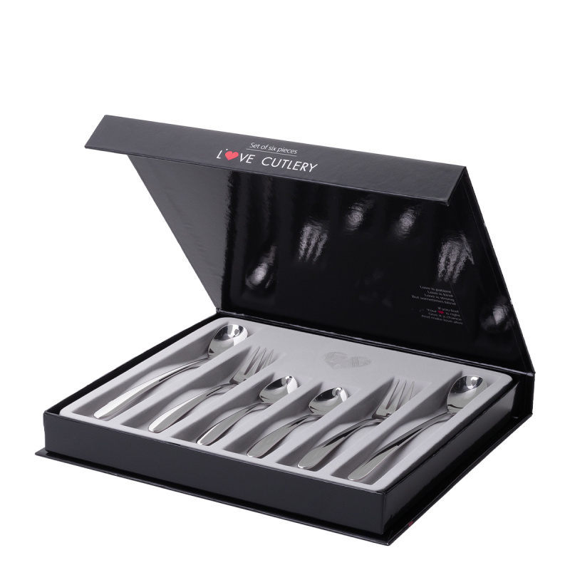 Geschenkset mit Herz 6-tlg. - Love Cutlery