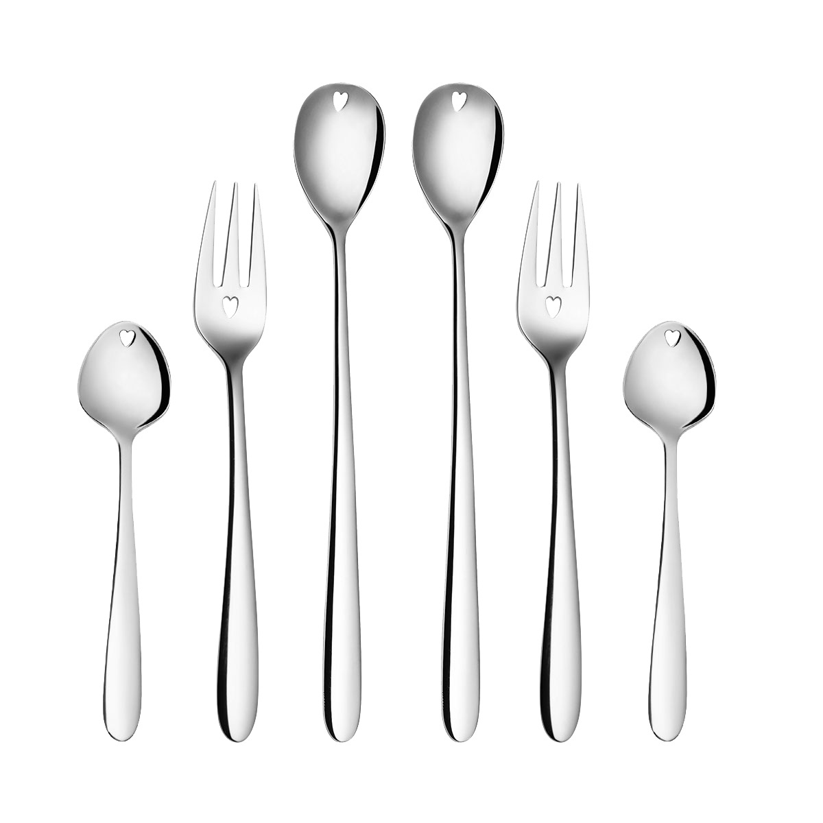 Geschenkset mit Herz 6-tlg. - Love Cutlery