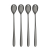 Latte Löffel mit Herz grau 4er Set — Love Cutlery