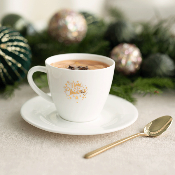 Untertasse 15,5 cm — Premium Platinum Line Merry Christmas