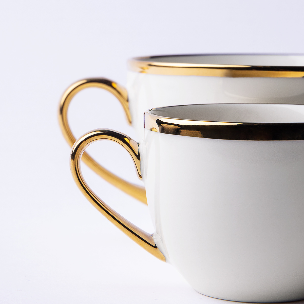 Mocca-Set 8-tlg. - FLOW Lunasol mit Gold-Rand