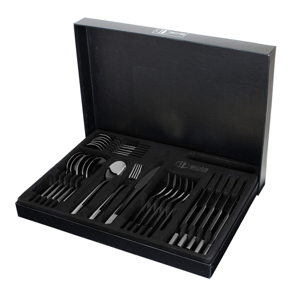 Besteck-Set 24-tlg. - Luxus schwarz