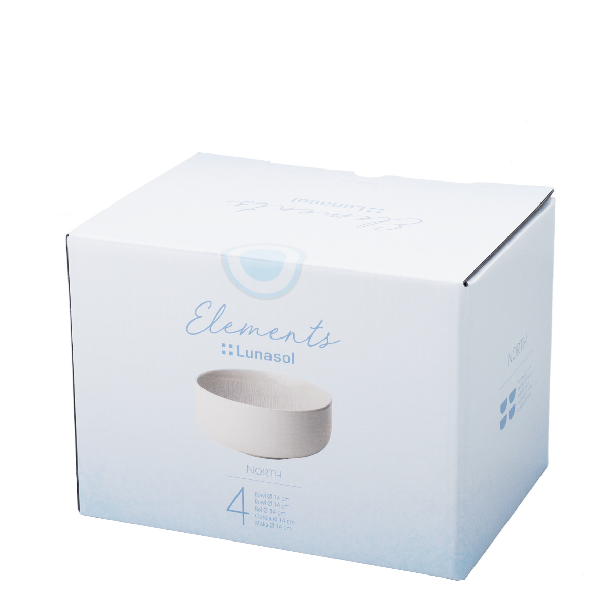 Schale, rund, 14 cm, 4-teiliges Set, Elements North