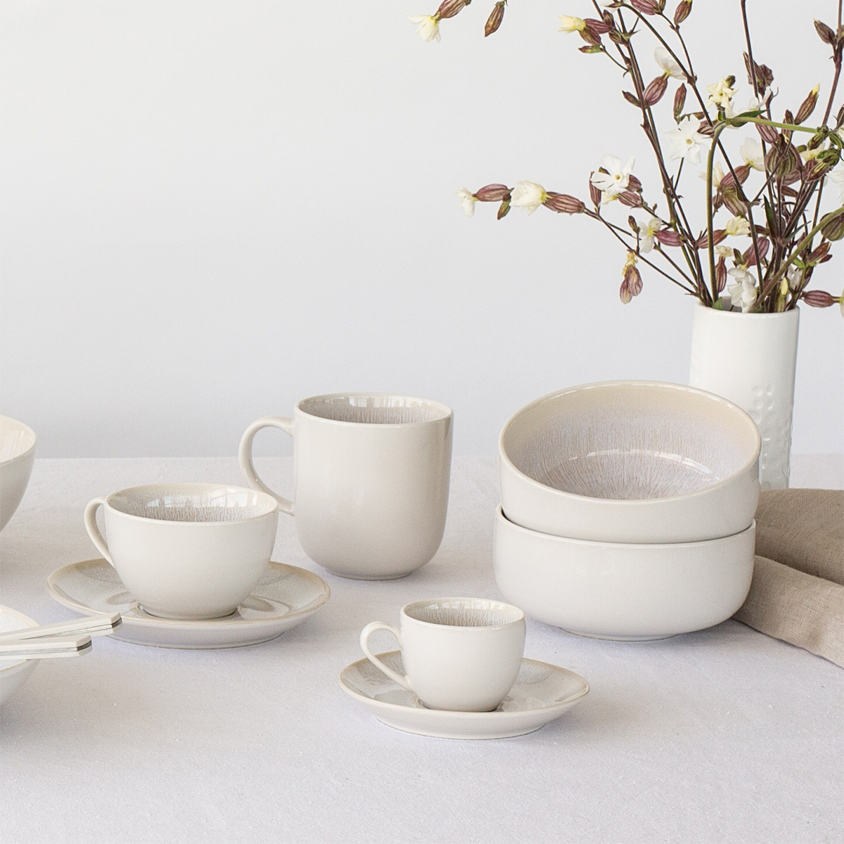Schale, rund, 14 cm, 4-teiliges Set, Elements North