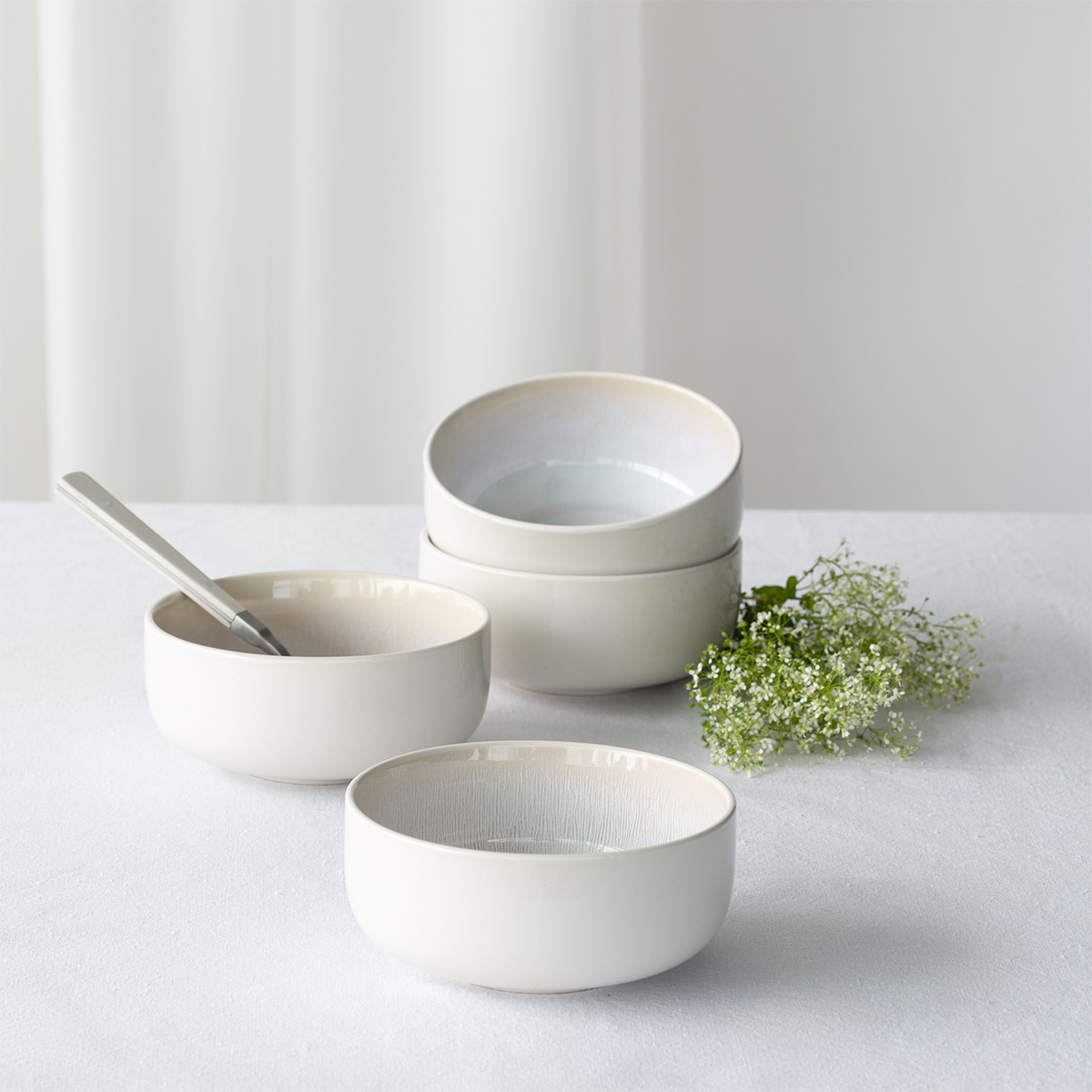 Schale, rund, 14 cm, 4-teiliges Set, Elements North
