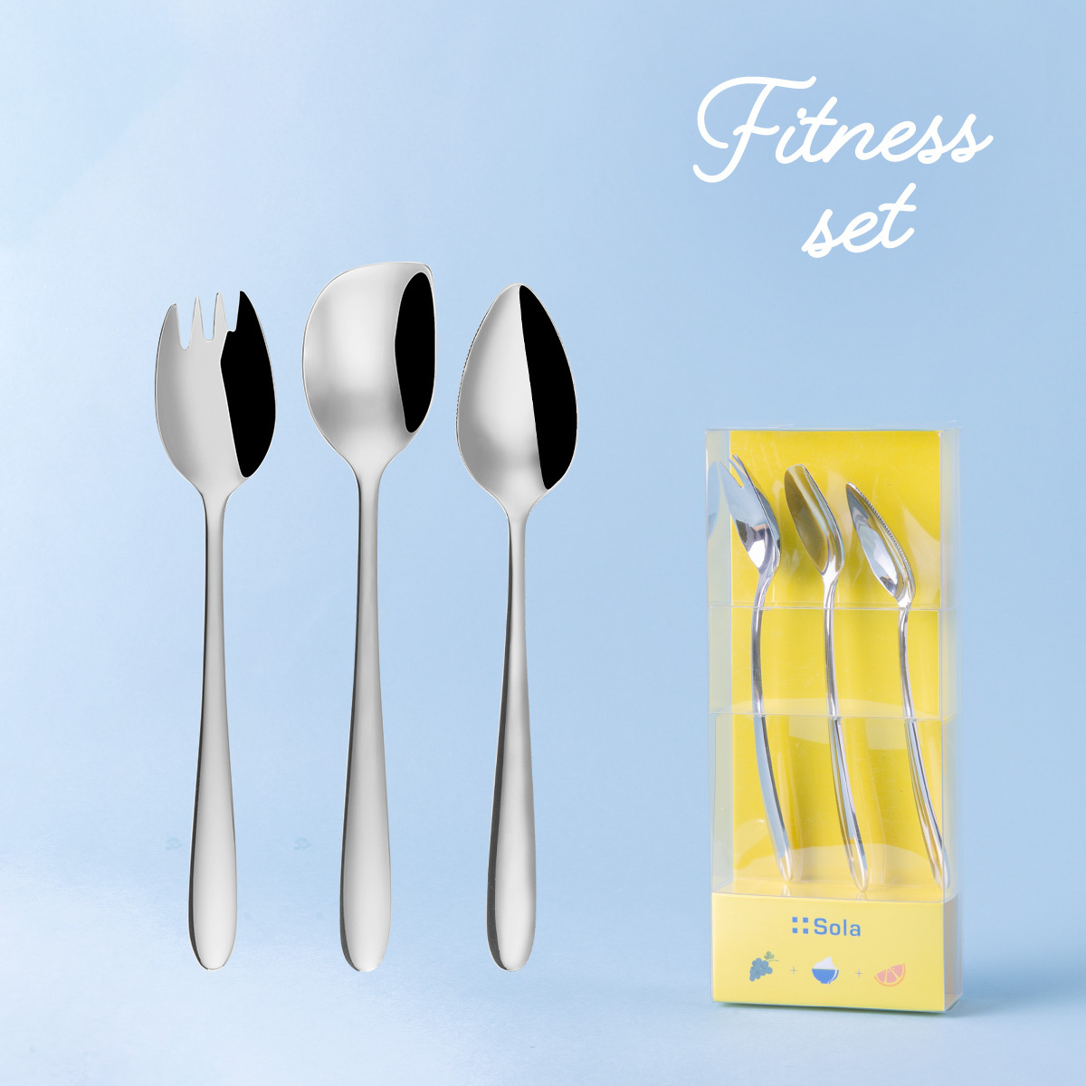 Fitness-Set 3-tlg. – Alpha glänzend