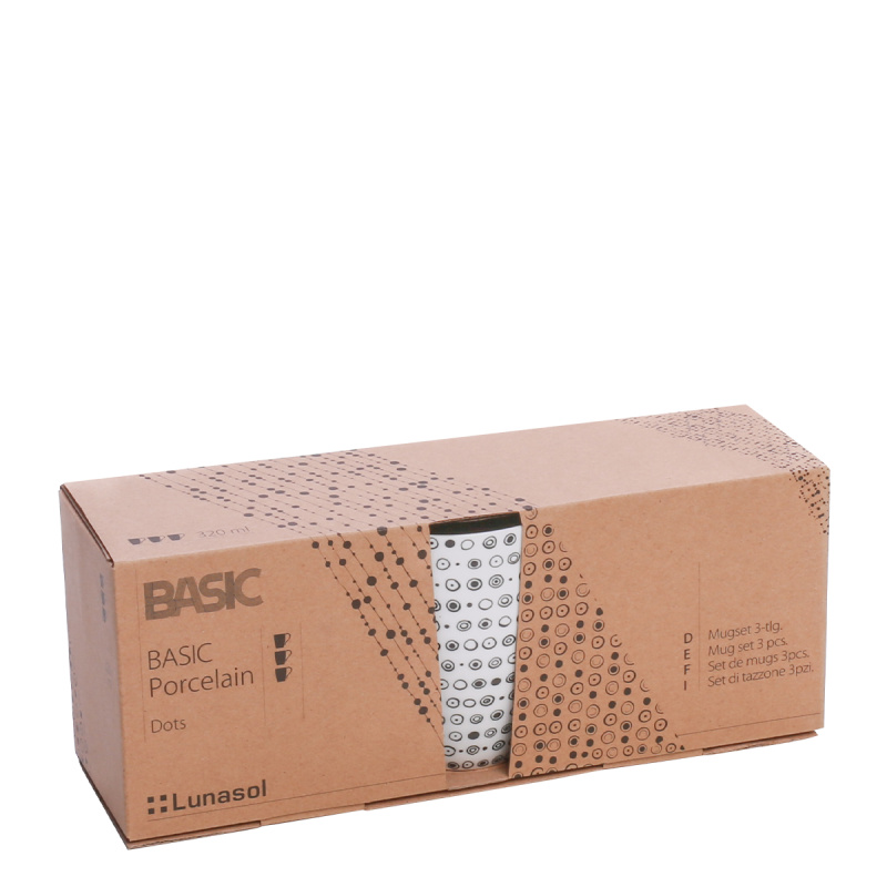 Tassenset 3-tlg. - Basic Dots