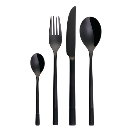 Besteck-Set 24-tlg. - Luxus schwarz