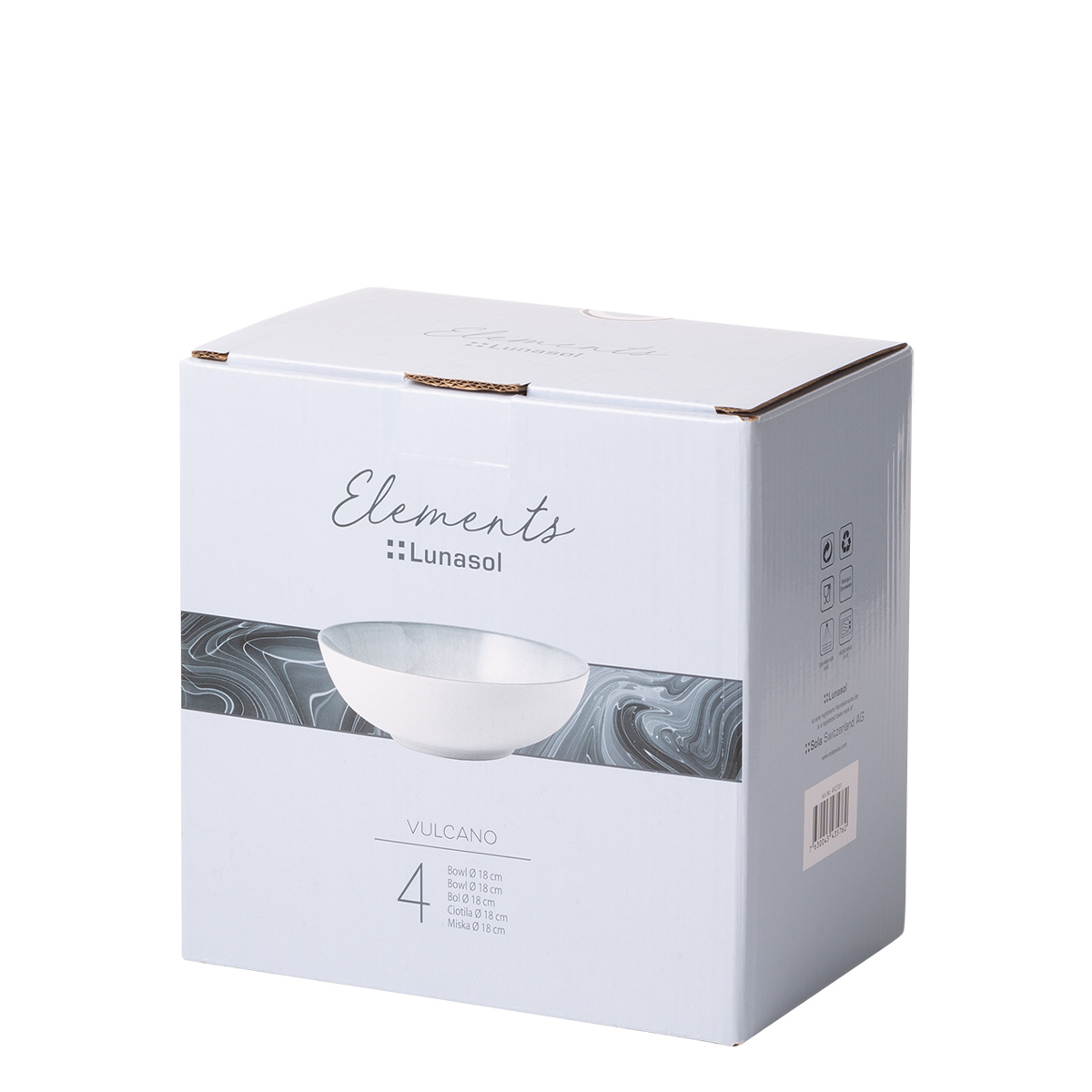 Schale 18 cm 4er-Set - Elements Vulcano