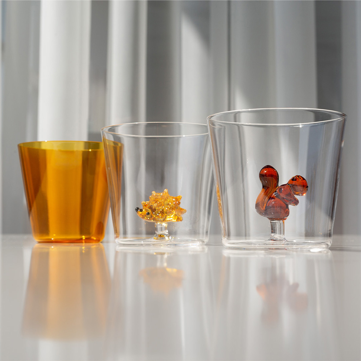 Glas mit Eichhörnchen-Motiv | Ichendorf