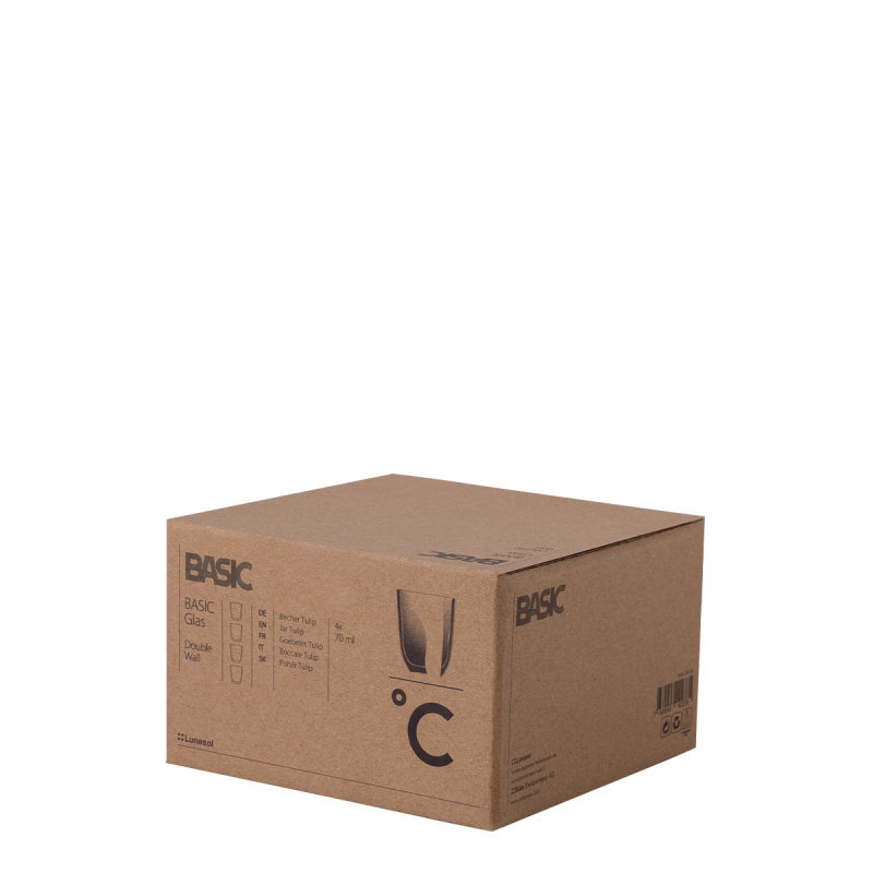Glas BASIC Glas Double Wall 70 ml - 4er-Set
