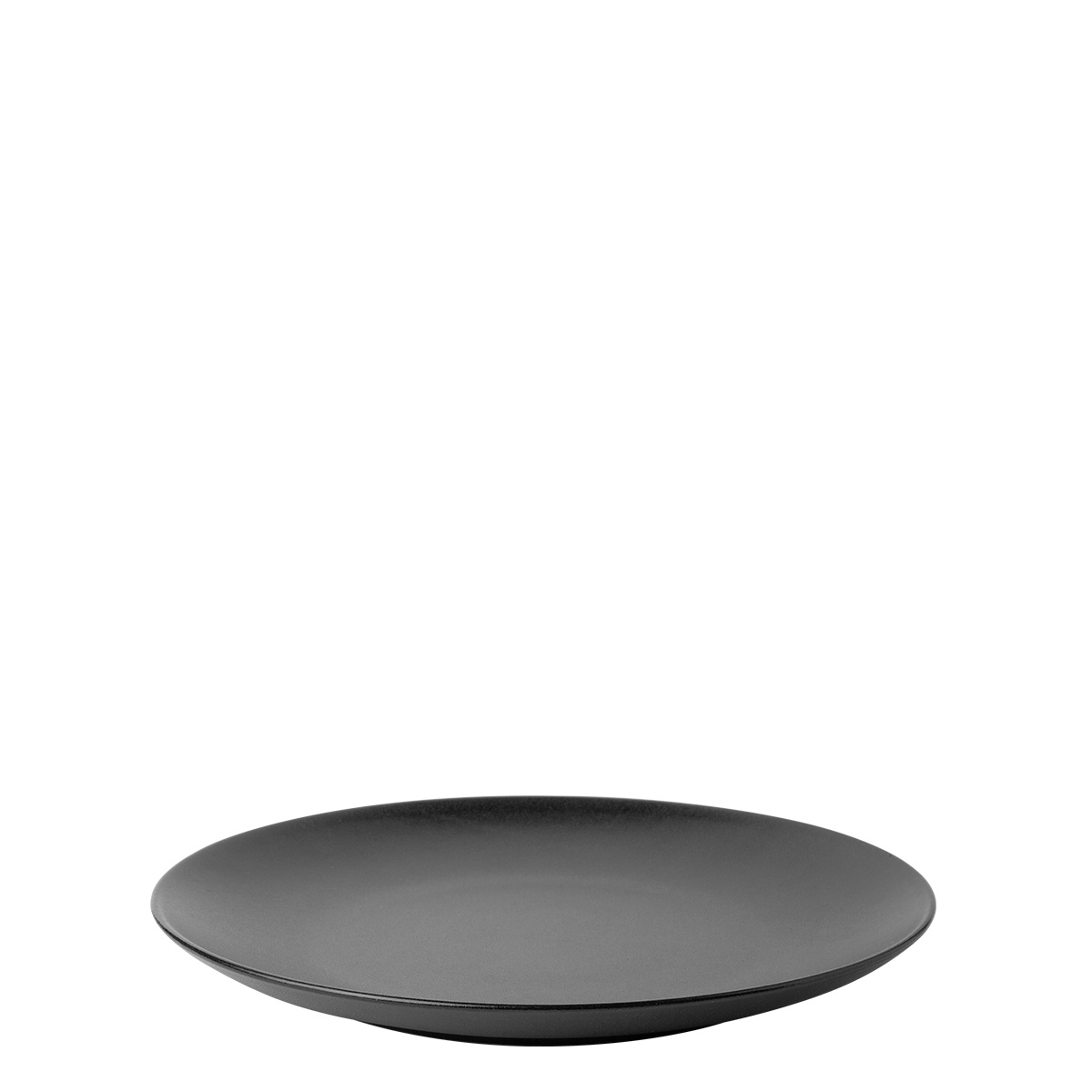 Flacher Teller 20,5 cm 4 Stk. - Basic schwarz matt