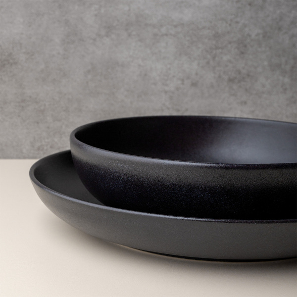 Teller tief U-Coupe 21 cm - Basic black matt