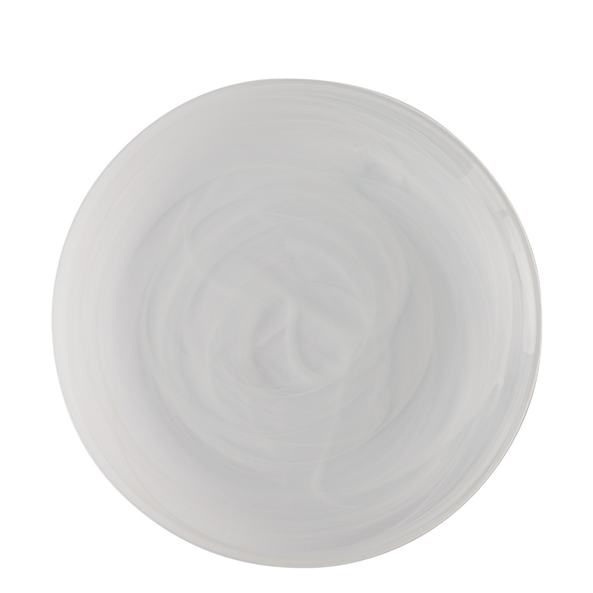 Teller flach weiß 28 cm - Elements Glass