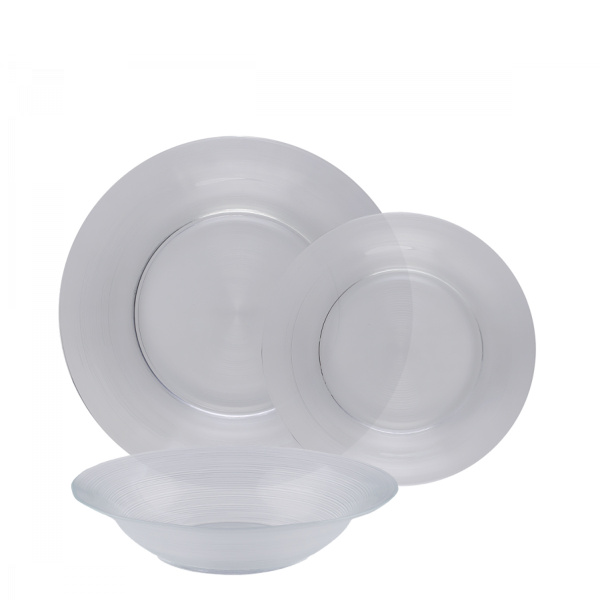 Geschirr-Set 12-tlg. - Basic Chic Glass
