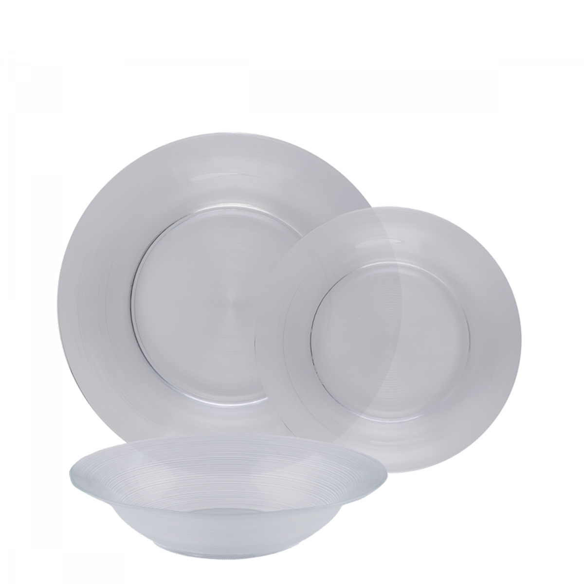 Geschirr-Set 12-tlg. - Basic Chic Glass