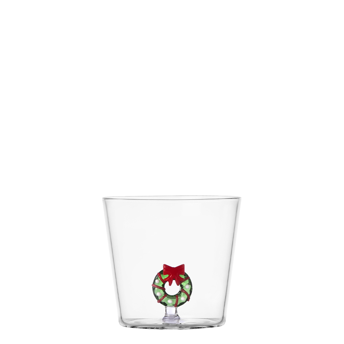 Glas mit Weihnachtskranz-Motiv | Ichendorf