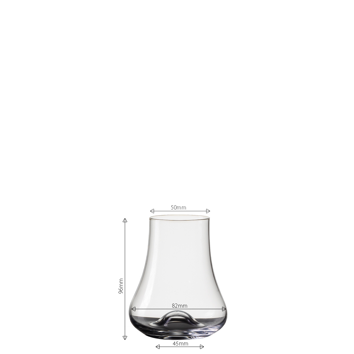 Whiskyglas Wave 240 ml, 4er-Set - Univers Glas Lunasol