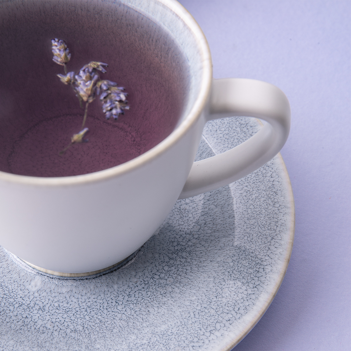 Kaffeeuntertasse 15,5 cm - Gaya Atelier Glacial Ice