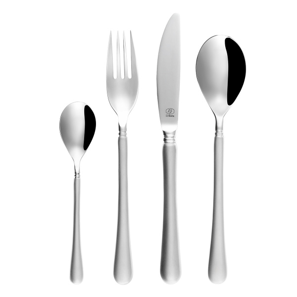 Besteckset 24-tlg. | Kreta Quarz Platinum Line