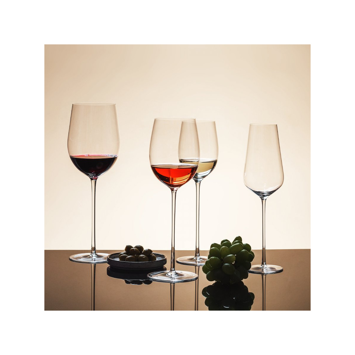 Rotweingläser 650 ml 2er-Set - FLOW Glas Platinum Line
