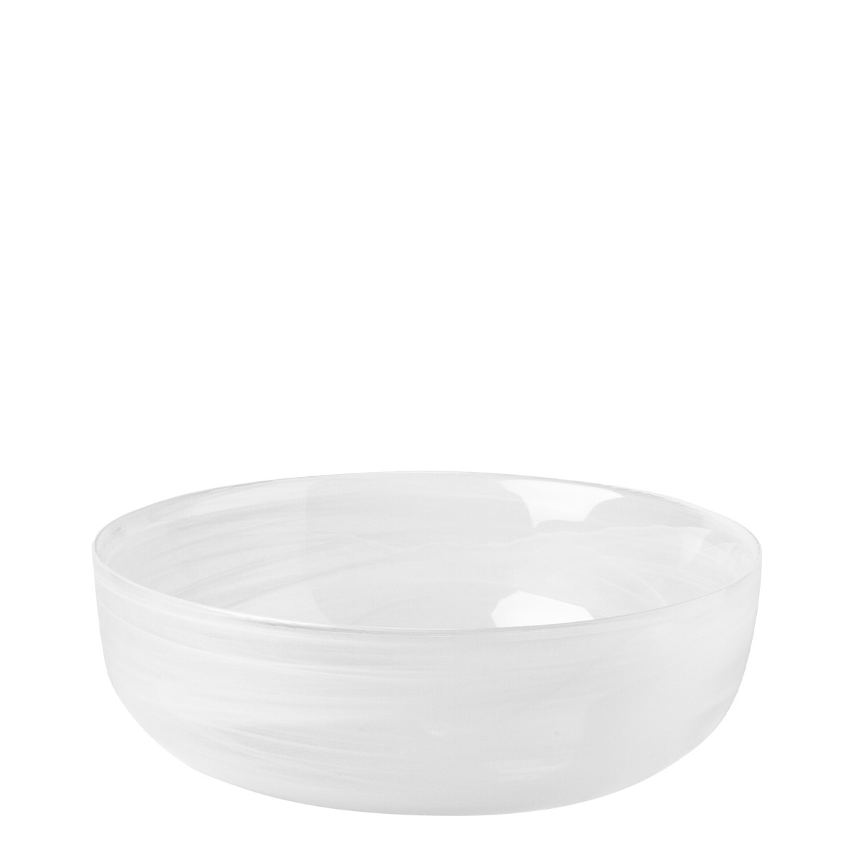 Schale weiß 21 cm - Elements Glass