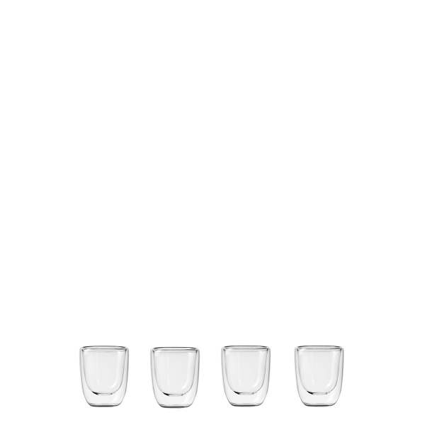 Glas BASIC Glas Double Wall 70 ml - 4er-Set