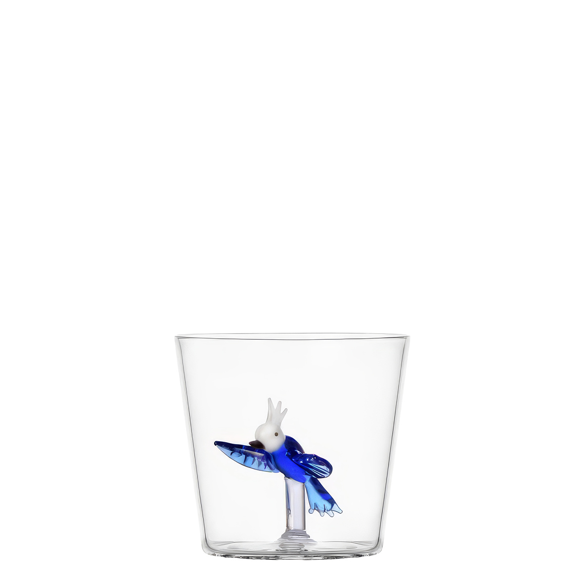 Glas mit blauem Tropenvogel | Ichendorf
