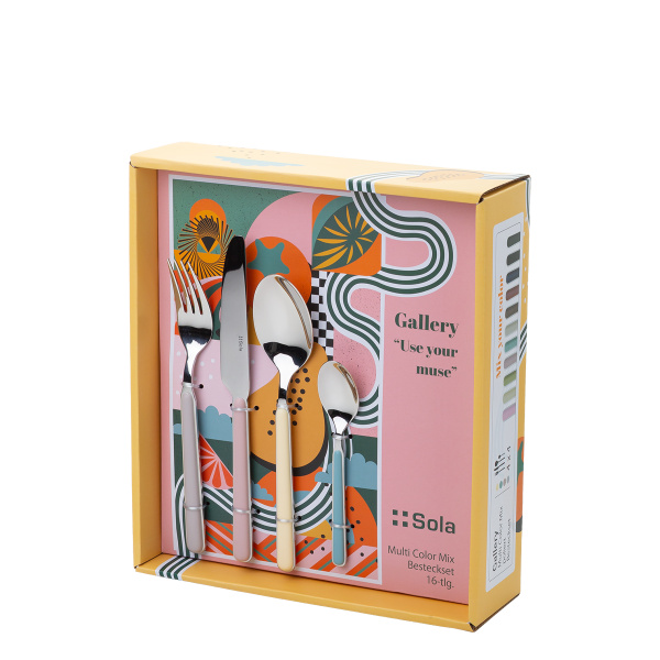 Besteckset 16-tlg. Gallery Multi Color | Lusol