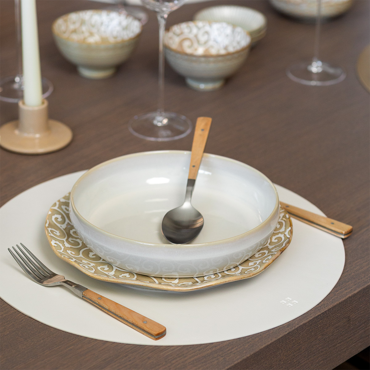 Besteckset 24-tlg. – Image Maple Wood