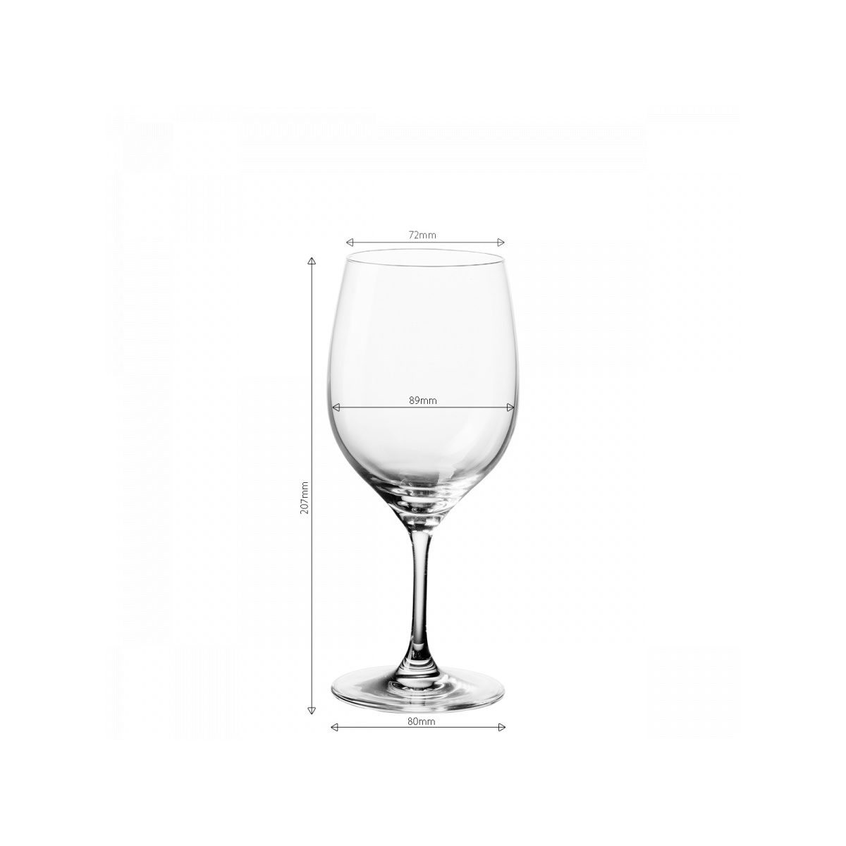 Rotweingläser 450 ml 4er-Set - Anno Glas Lunasol META Glass