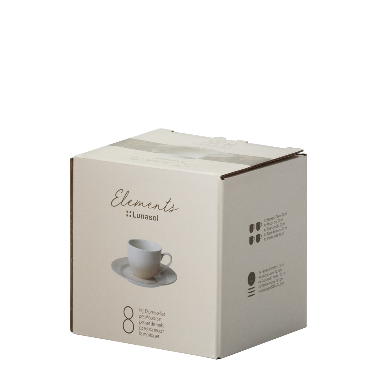 Kaffeeset 8-tlg. | Elements Vulcano Sand