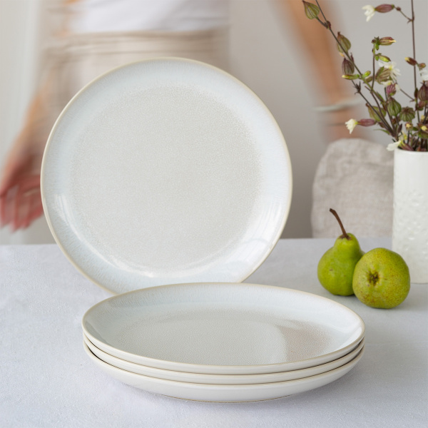Teller, flach, rund, Coupe, 27 cm, 4-teiliges Set, Elements North