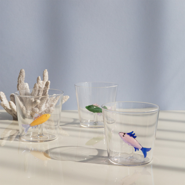 Glas mit rosa Sardine | Ichendorf
