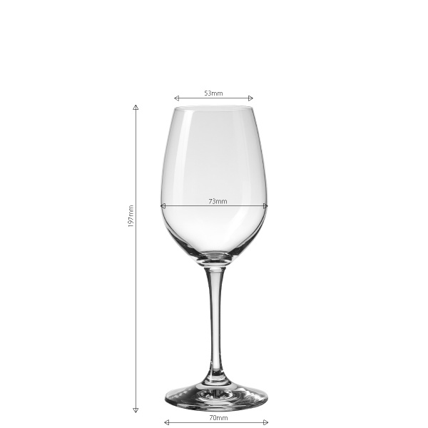 Weißweingläser 280 ml 4er-Set - BASIC Glas Lunasol META Glass