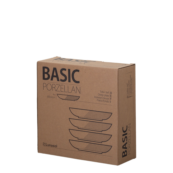 Tiefer Teller coupe 20,5 cm Set 4 Stk. - Basic