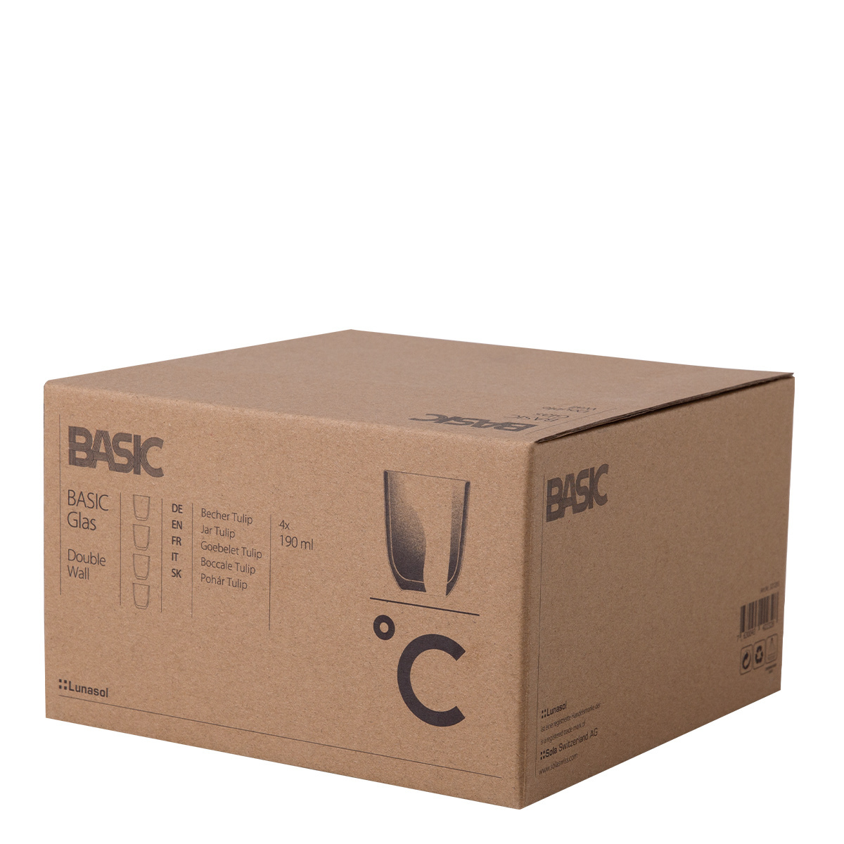 Glas BASIC Glas Double Wall 190 ml - 4er-Set