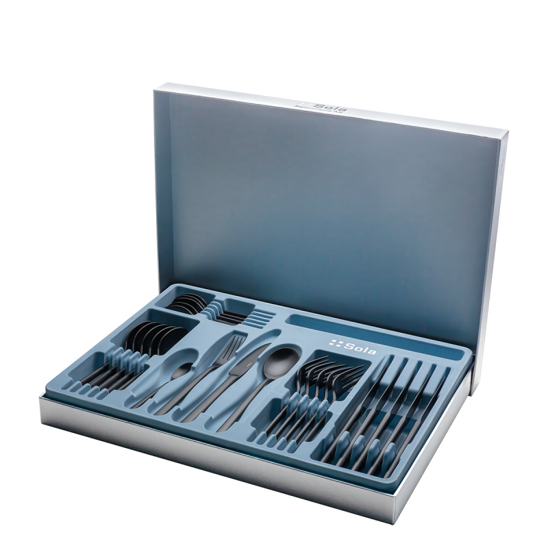 Besteckset 30-tlg. Living schwarz | Sola Premium