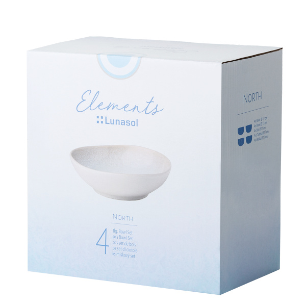 Keramikschalen-Set 4-tlg. – Elements North Organic