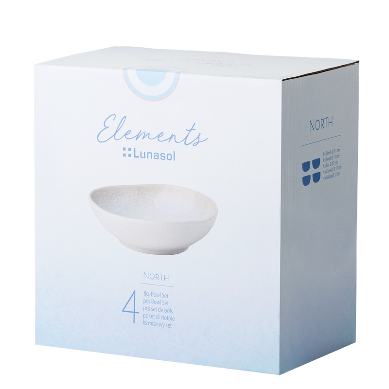 Keramikschalen-Set 4-tlg. – Elements North Organic