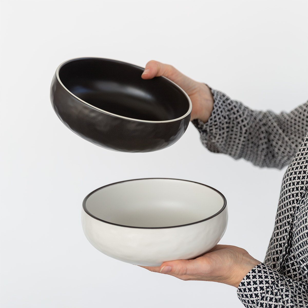 Schale 19,3 cm | Elements Yin & Yang white
