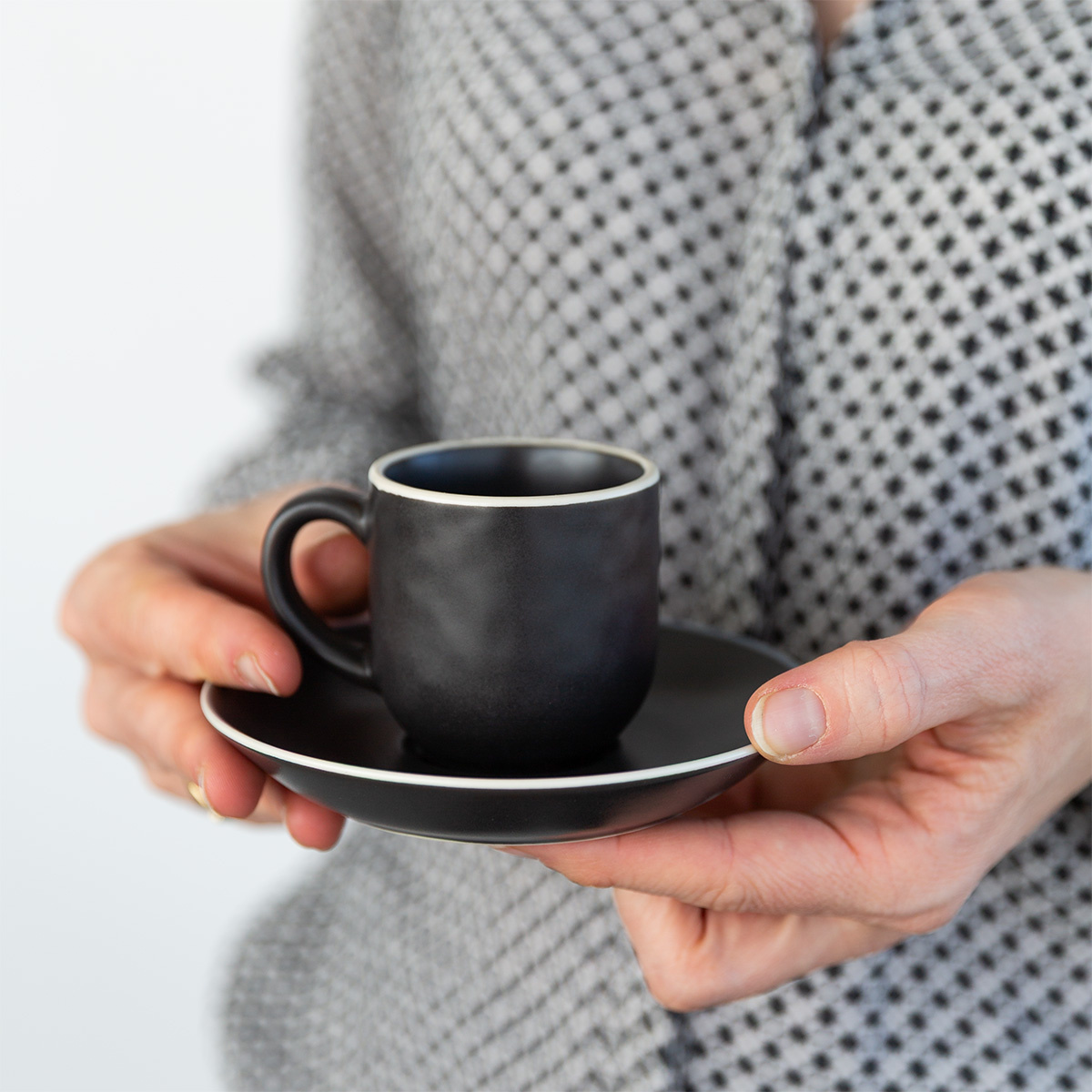 Mocca Tasse 90 ml — Elements Yin & Yang black