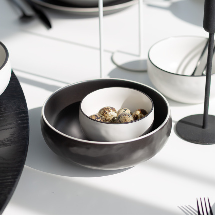Schale 11 cm | Elements Yin & Yang white