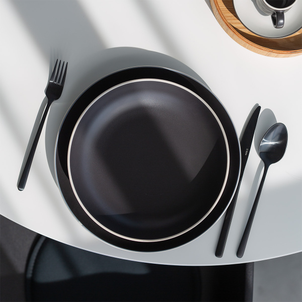 Tellerset 18-tlg. | Elements Yin & Yang black