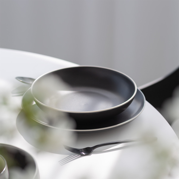 Tellerset 18-tlg. | Elements Yin & Yang black