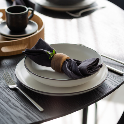 Tellerset 18-tlg. | Elements Yin & Yang white