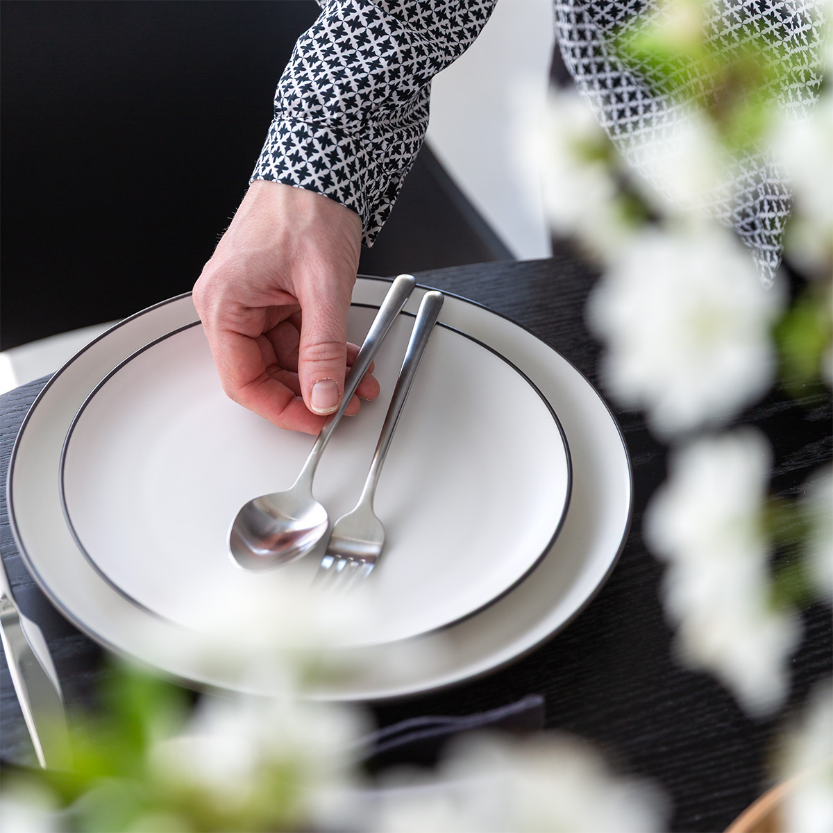 Tellerset 18-tlg. | Elements Yin & Yang white
