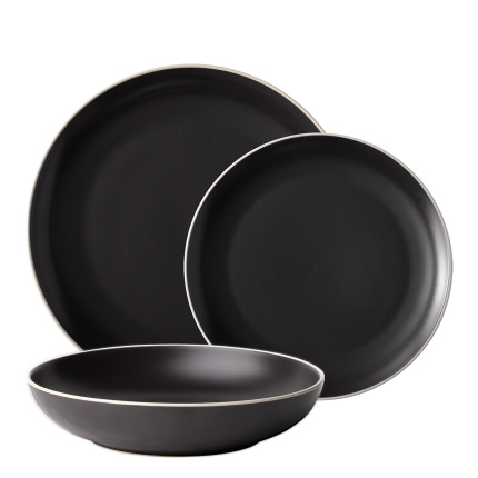 Tellerset 18-tlg. | Elements Yin & Yang black