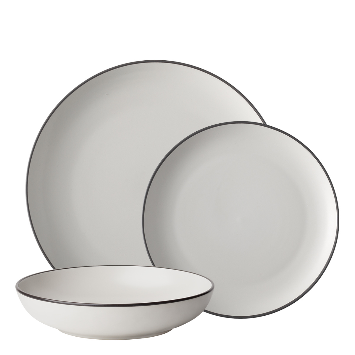 Tellerset 18-tlg. | Elements Yin & Yang white